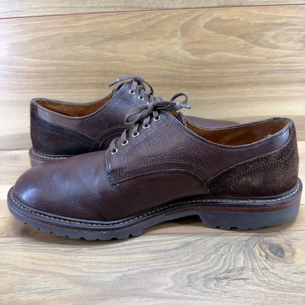 Allen Edmonds Discovery Derby 9.5 D‎ Brown Leather Extralight Soles Business